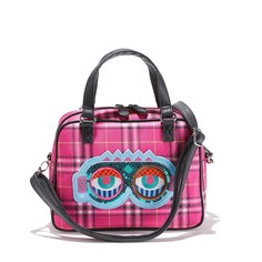 Сумка в клетку из лоскутной ткани La Redoute Collections