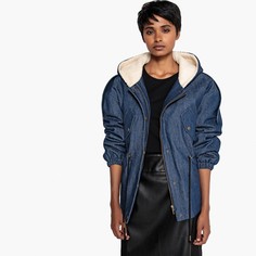 Парка укороченная из денима La Redoute Collections