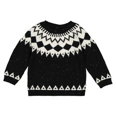 Пуловер с жаккардовым рисунком из плотного трикотажа, 1 мес. - 3 года La Redoute Collections