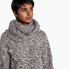 Пуловер премиум-класса, связанный вручную, продается с шарфом La Redoute Collections