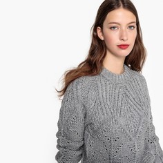 Пуловер с круглым вырезом из плотного трикотажа La Redoute Collections