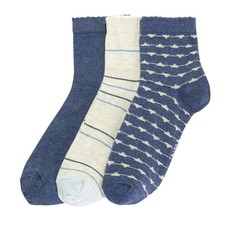 Комплект из 3 пар носков с блестящим рисунком La Redoute Collections