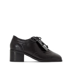 Ботинки-дерби с бахромой на среднем каблуке La Redoute Collections