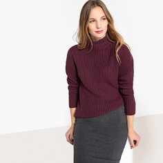 Пуловер с воротником-стойкой из плотного трикотажа La Redoute Collections