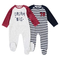 2 пижамы из велюра, 0 мес. - 3 года La Redoute Collections