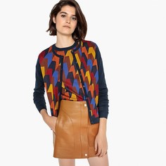 Кардиган с круглым вырезом и жаккардовым рисунком La Redoute Collections