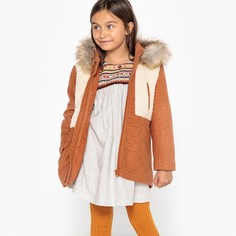 Парка с капюшоном из шерсти и шерпы, 3-12 лет La Redoute Collections