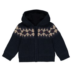 Кардиган с капюшоном из жаккарда 1 мес - 3 лет La Redoute Collections