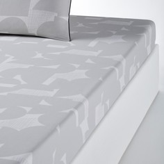 Простыня натяжная с принтом AARON La Redoute Interieurs