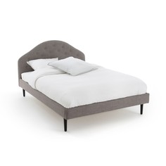 Кровать с обивкой и основой под матрас LIPSTICK La Redoute Interieurs