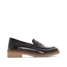 Мокасины кожаные на подошве из крепа La Redoute Collections