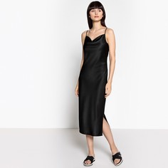 Платье в форме комбинации с блестящим эффектом La Redoute Collections