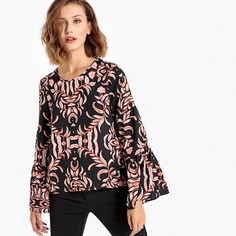 Блузка с вырезом-лодочкой и широкими рукавами Vero Moda