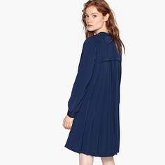 Платье-миди прямое с длинными рукавами La Redoute Collections