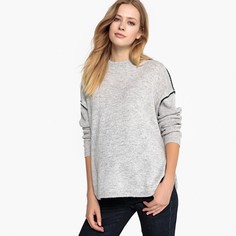 Пуловер с круглым вырезом из полушерстяной ткани для периода беременности LA Redoute Maternite