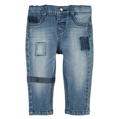 Джинсы прямые с эффектом потертости, 1 мес. - 3 года La Redoute Collections