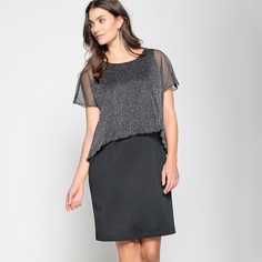 Платье прямое, длина до колен, из плотного трикотажа Anne Weyburn