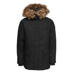 Парка средней длины с капюшоном, демисезонная модель Only & Sons