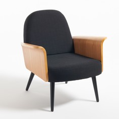 Кресло с деревянными подлокотниками, Biface La Redoute Interieurs