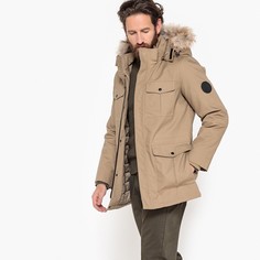 Парка непромокаемая с капюшоном из искусственного меха La Redoute Collections