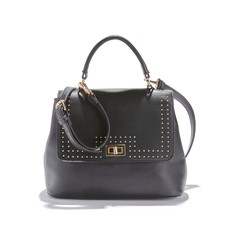 Сумка в винтажном стиле с отделкой заклепками La Redoute Collections