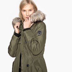 Парка средней длины с капюшоном Only