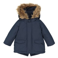 Парка с капюшоном под мех 3 мес-3 лет La Redoute Collections