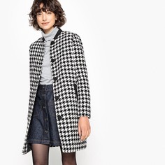 Пальто средней длины из полушерстяной ткани La Redoute Collections
