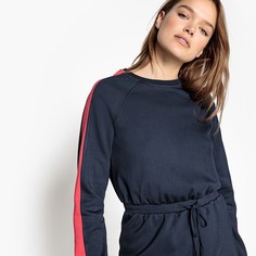 Платье прямое в спортивном стиле с завязками на поясе La Redoute Collections