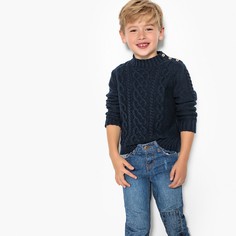 Пуловер с воротником-стойкой из плотного трикотажа, 3-12 лет La Redoute Collections