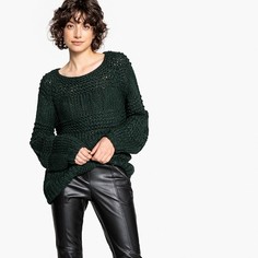 Пуловер с круглым вырезом из плотного трикотажа LPB Woman