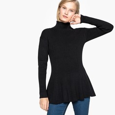 Пуловер-туника с воротником-стойкой La Redoute Collections