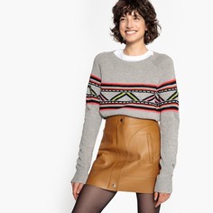 Пуловер с круглым вырезом из тонкого трикотажа La Redoute Collections