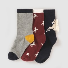 3 пары носков с рисунком лошадки La Redoute Collections