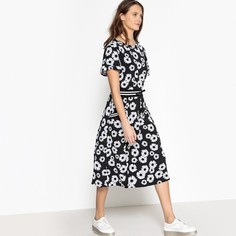Платье с цветочным рисунком и завязками на кулиске La Redoute Collections