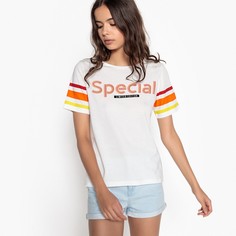 Футболка с рисунком и короткими рукавами в полоску La Redoute Collections