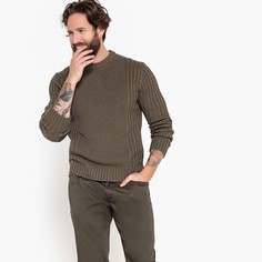 Пуловер с круглым вырезом из плотного трикотажа La Redoute Collections