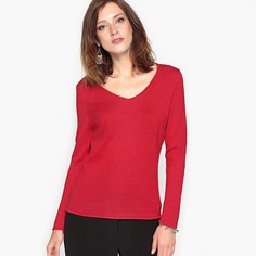 Пуловер с V-образным вырезом из шерсти и альпаки Anne Weyburn