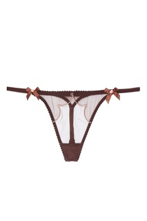 Коричневые трусы стринги Lorna Agent Provocateur
