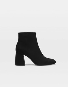 Stradivarius Черные ботильоны на каблуке и с молнией ЖЕНСКАЯ КОЛЛЕКЦИЯ Черный 37