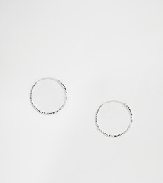 Блестящие серебряные серьги‑кольца 20 мм Kingsley Ryan - Серебряный