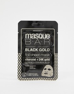 Маска-салфетка металлик с активированным углем и частицами 24-каратного золота MasqueBAR Black Gold - Бесцветный