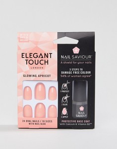 Накладные ногти Elegant Touch Nail Saviour Almond Glowing Apricot - Розовый