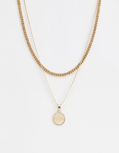 Двухъярусное ожерелье Chained & Able - Золотой