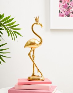 Подставка с дизайном фламинго Candlelight - Золотой