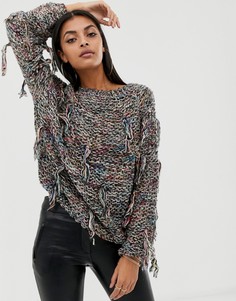 Джемпер с вырезом по косой Missguided - Серый