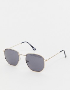 Золотистые круглые солнцезащитные очки Reclaimed Vintage Inspired эксклюзивно для ASOS - Золотой
