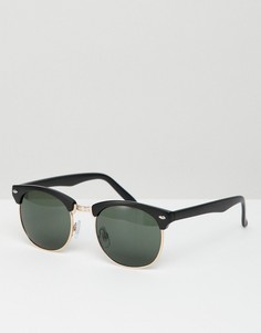 Черные солнцезащитные очки в cтиле ретро Jeepers Peepers - Черный
