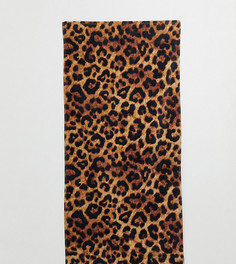 Пляжное полотенце с леопардовым принтом Monki - Коричневый