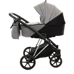 Коляска 2 в 1 Tako jumper style (jumper-v) (темно-серый/черный/рама серебро) (tjs-03)